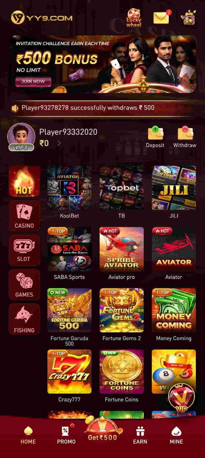 yy9 game apk download page for Android users in India