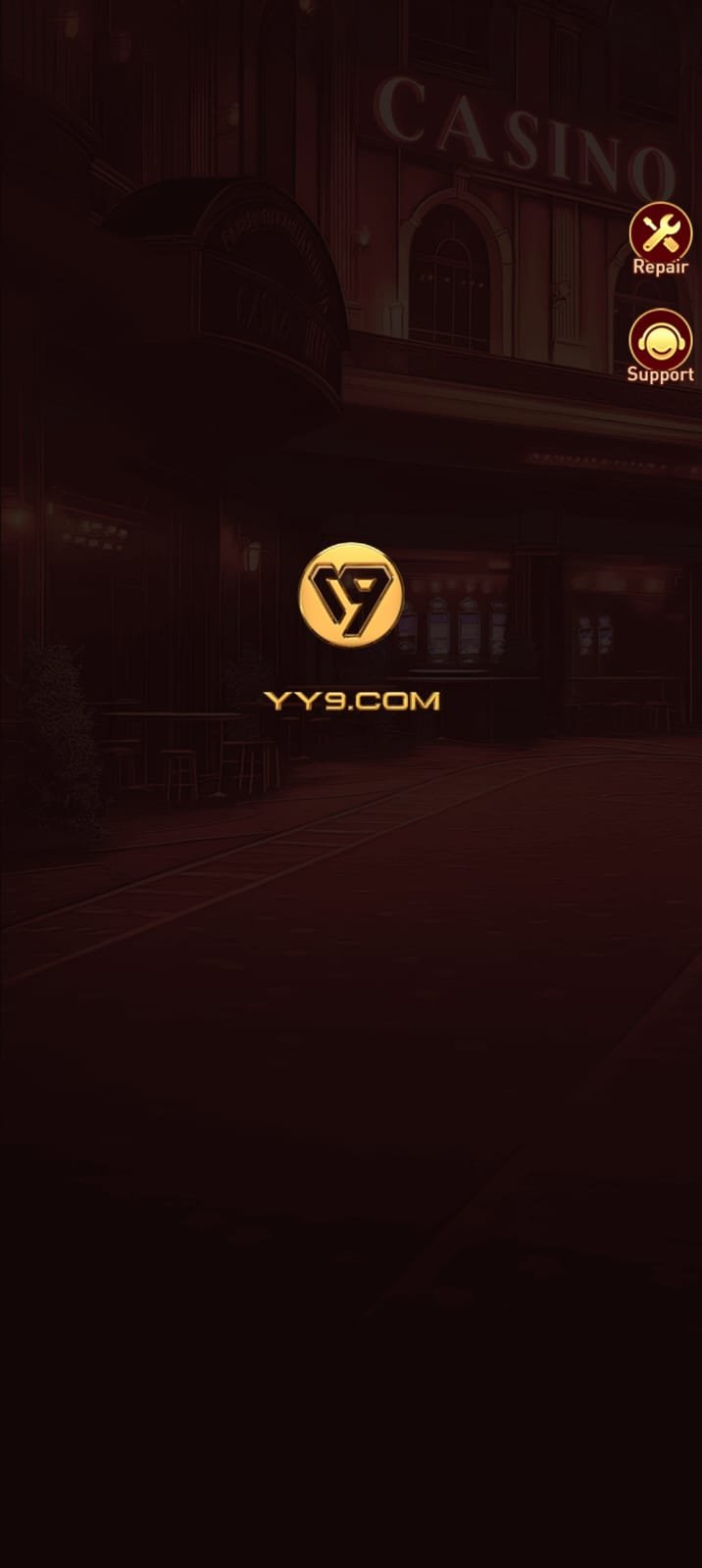 YY9 Game Login and Registration Page